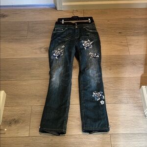 Gorgeous Bogner Women's embroidered jean ski/ board pants